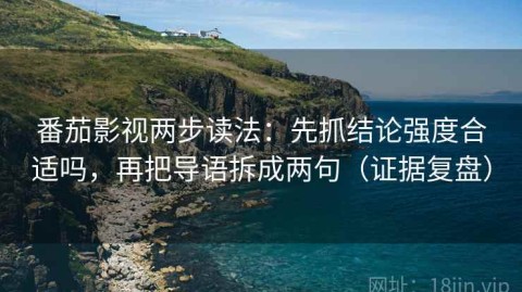 番茄影视两步读法：先抓结论强度合适吗，再把导语拆成两句（证据复盘）