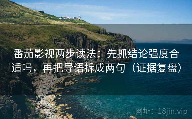 番茄影视两步读法：先抓结论强度合适吗，再把导语拆成两句（证据复盘）